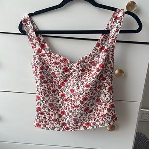 Abercrombie floral tank